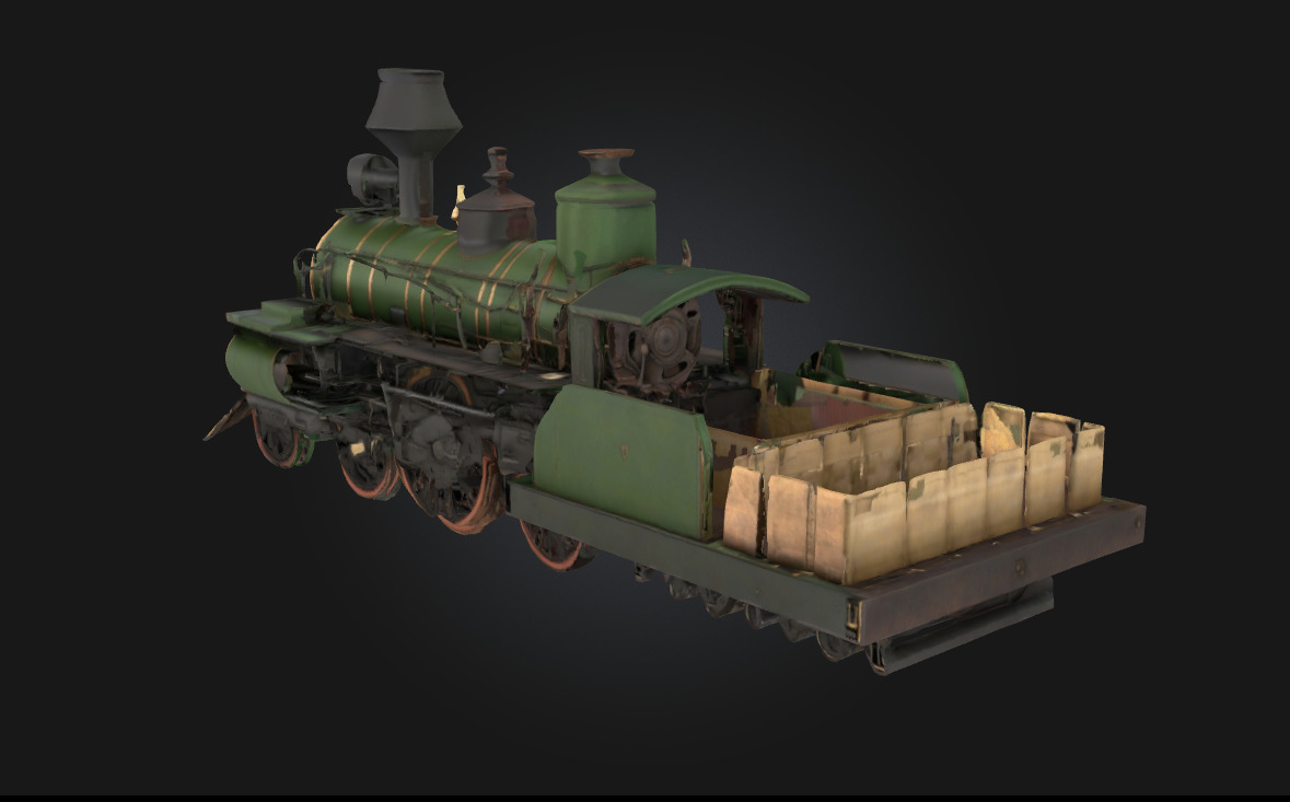 Steam Locomotive Model Timeless Power of the Iron Horse 3D model_3