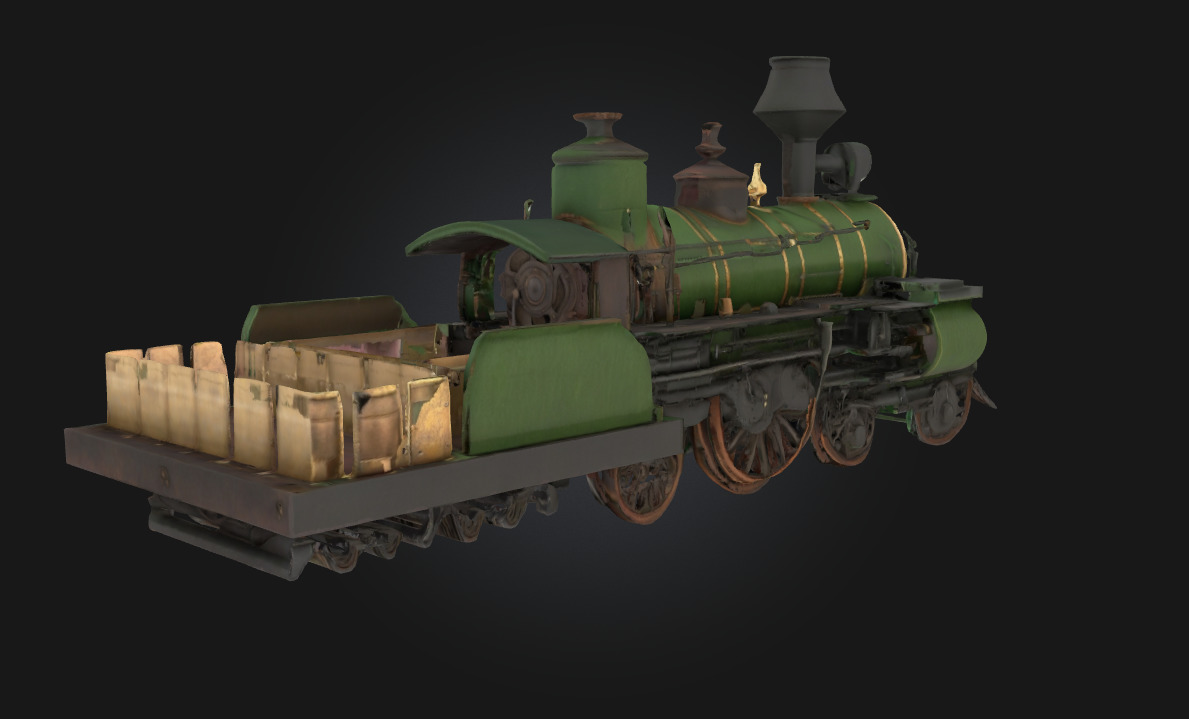 Steam Locomotive Model Timeless Power of the Iron Horse 3D model_2
