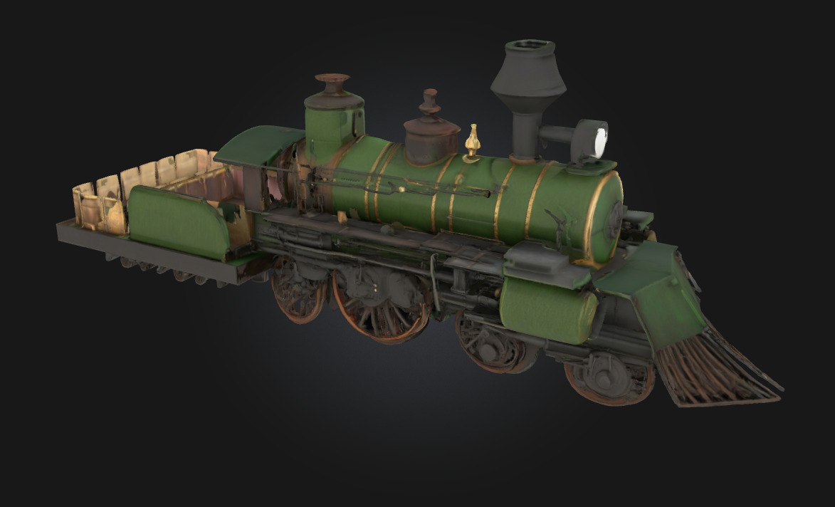 Steam Locomotive Model Timeless Power of the Iron Horse 3D model_1