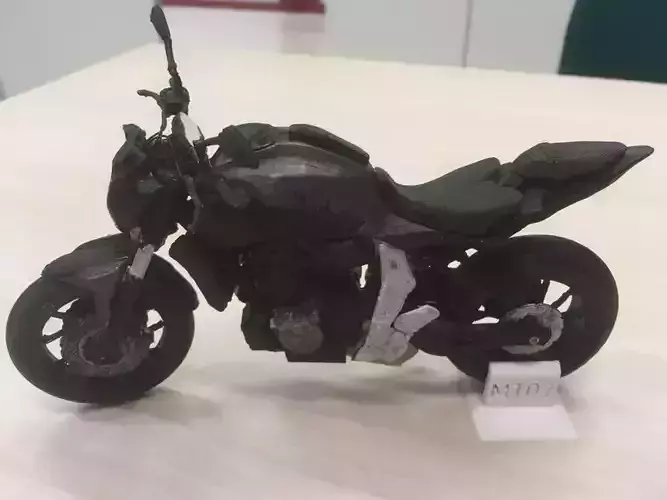 Yamaha MT 07 with Rider