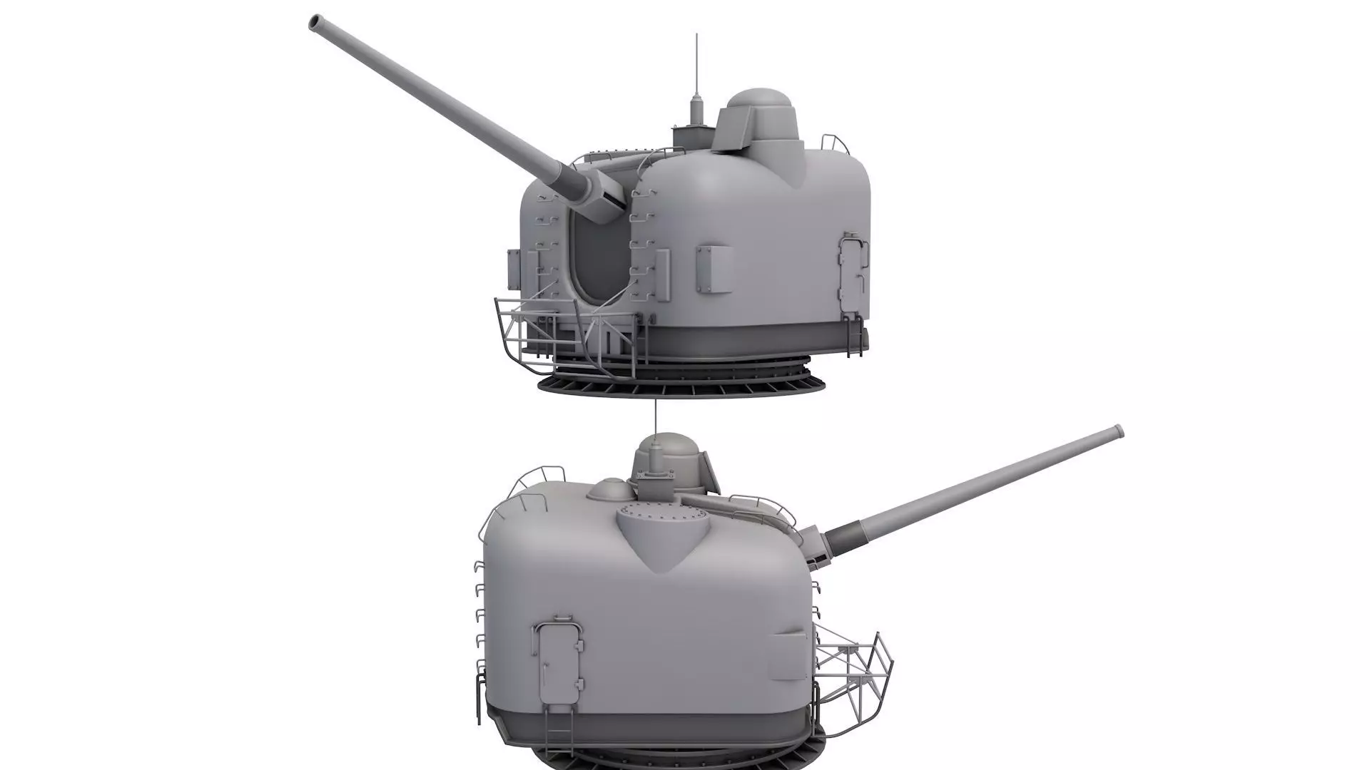 Mark 42 Naval Gun 3D model_0