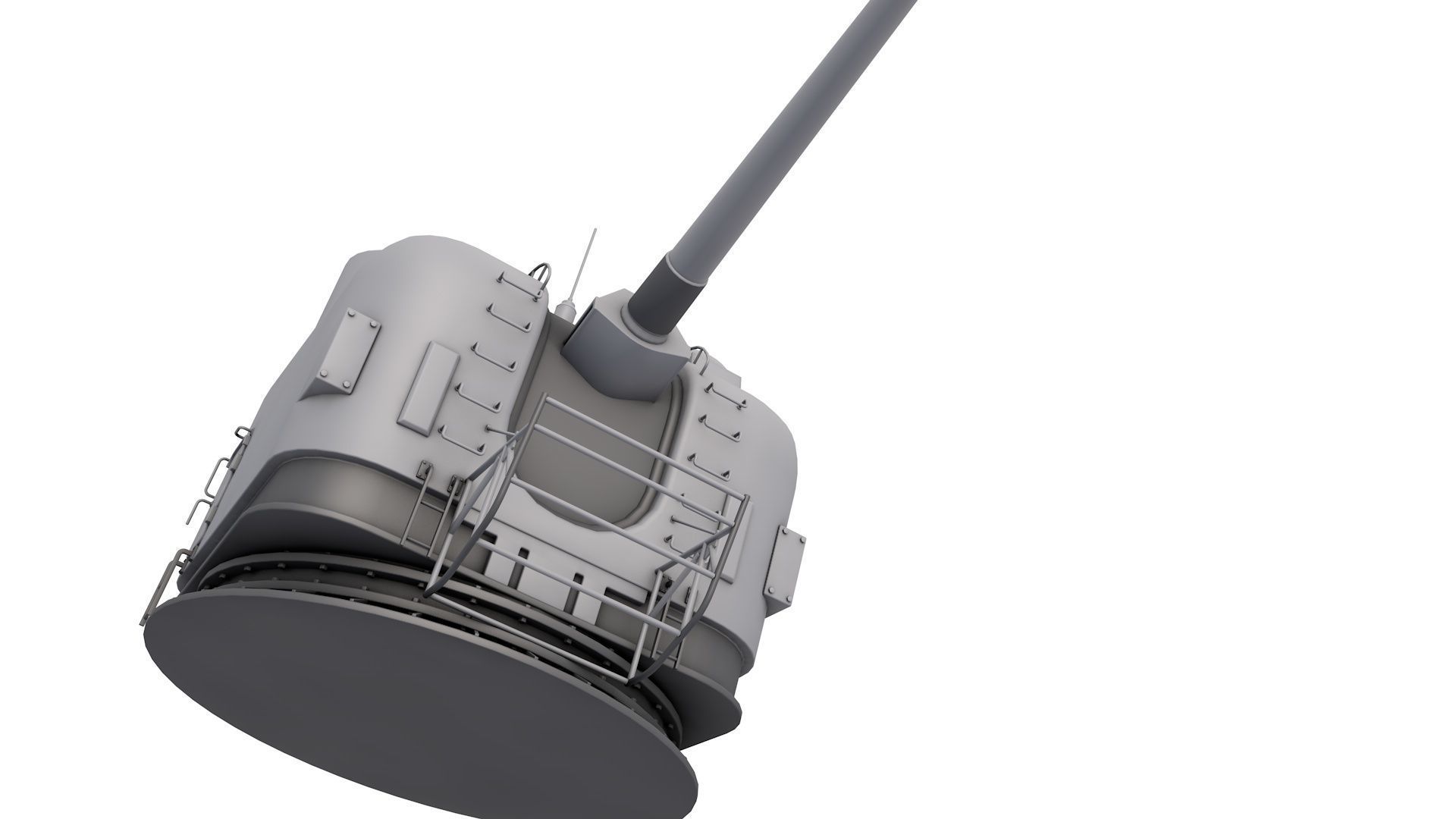 Mark 42 Naval Gun 3D model_5