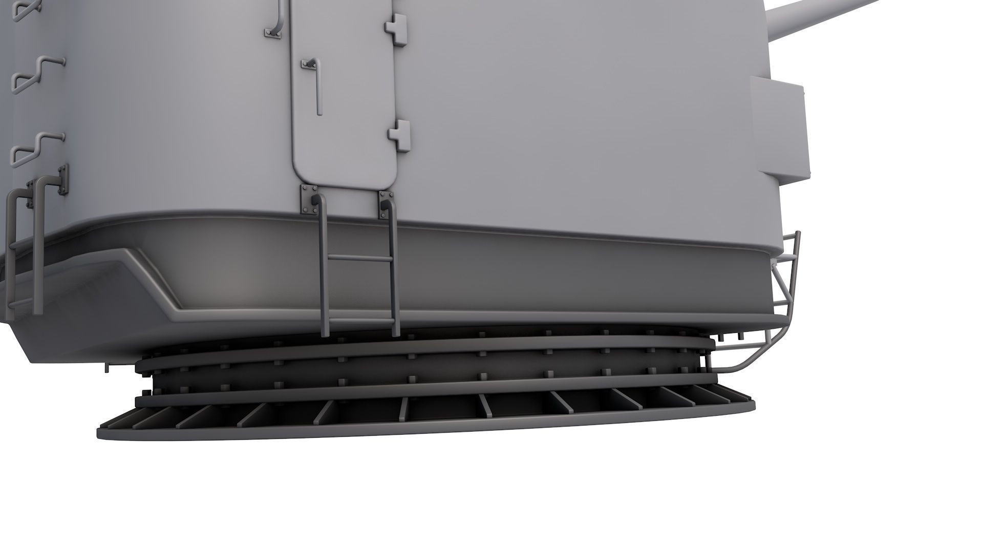 Mark 42 Naval Gun 3D model_4