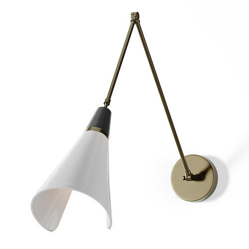 Style Circle Wall Lamp 3D model