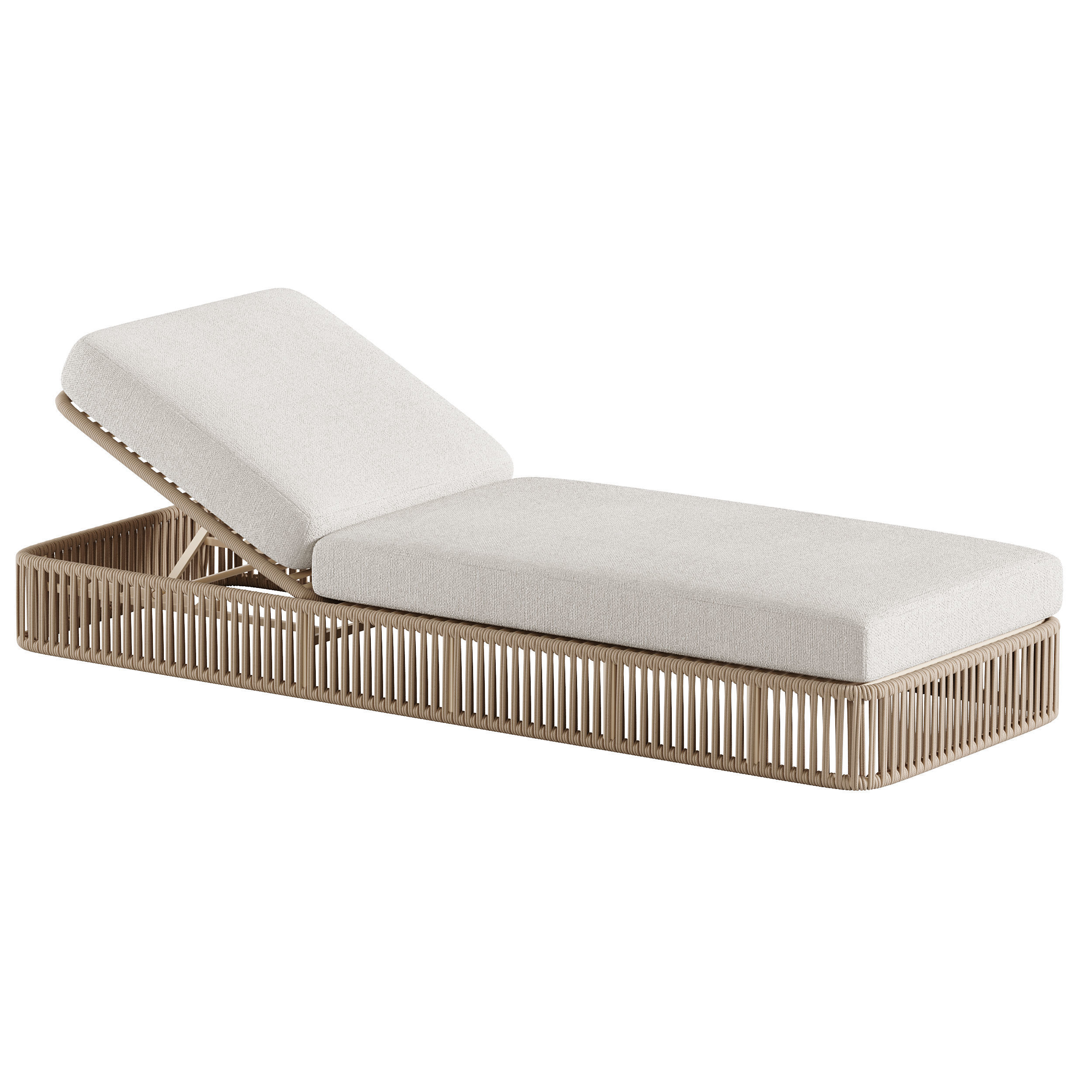 High quality sun lounger makes 3D model_1