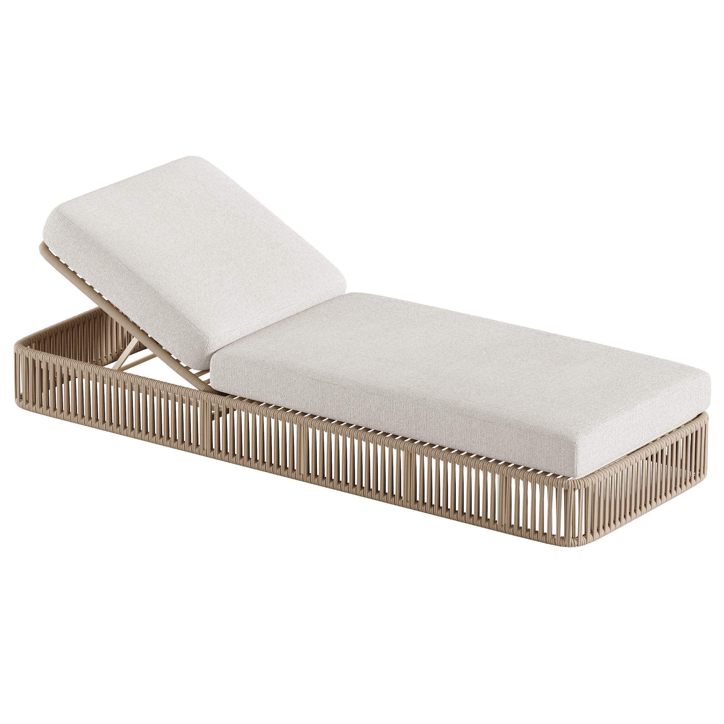 High quality sun lounger makes 3D model_3