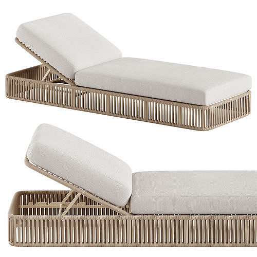 High quality sun lounger makes 3D model