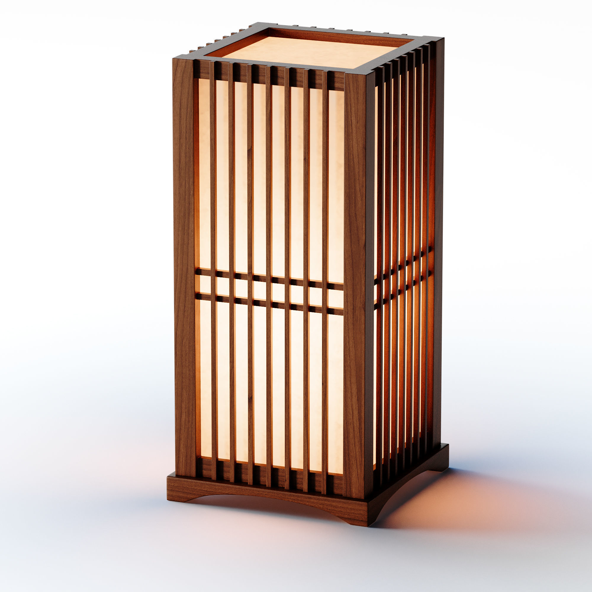 Table Craft Floor Light 3D model_5