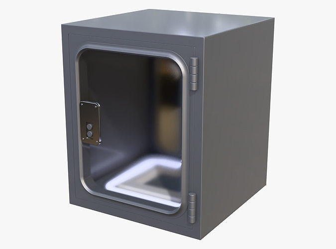 Industrial Metal Pass Box M1 3D model