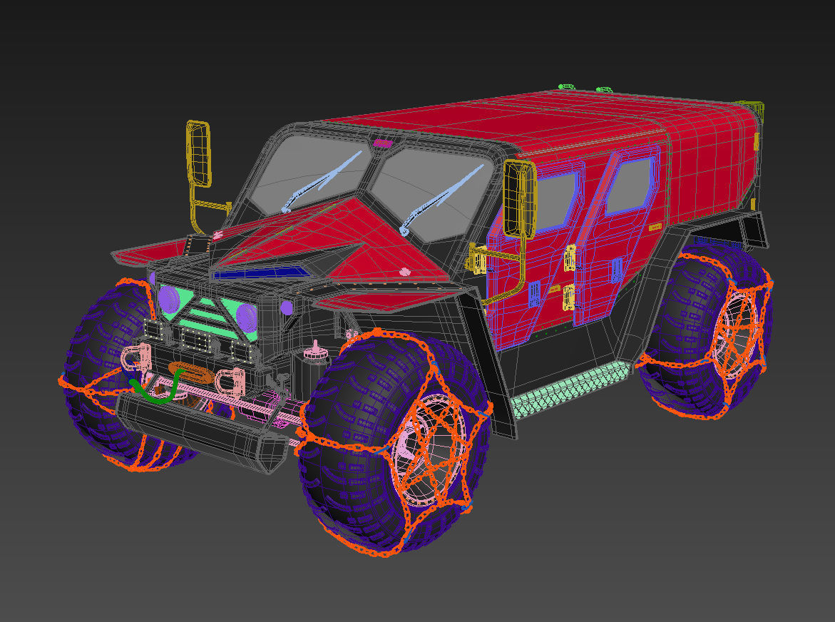 Ghe-O Rescue Vehicle 3D model_5