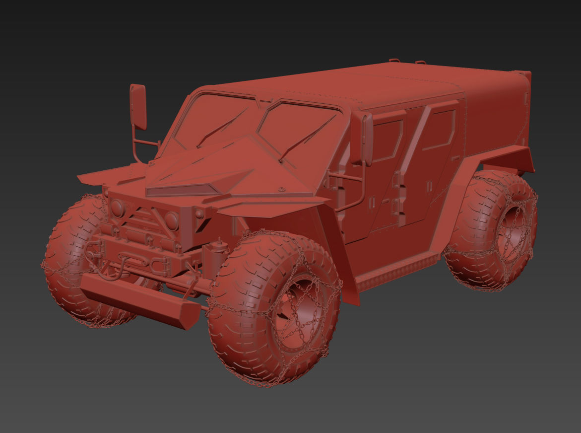 Ghe-O Rescue Vehicle 3D model_2