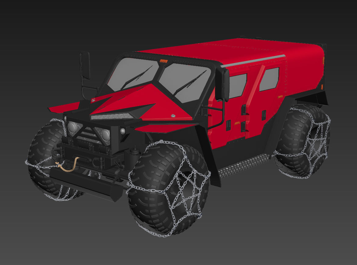 Ghe-O Rescue Vehicle 3D model_1