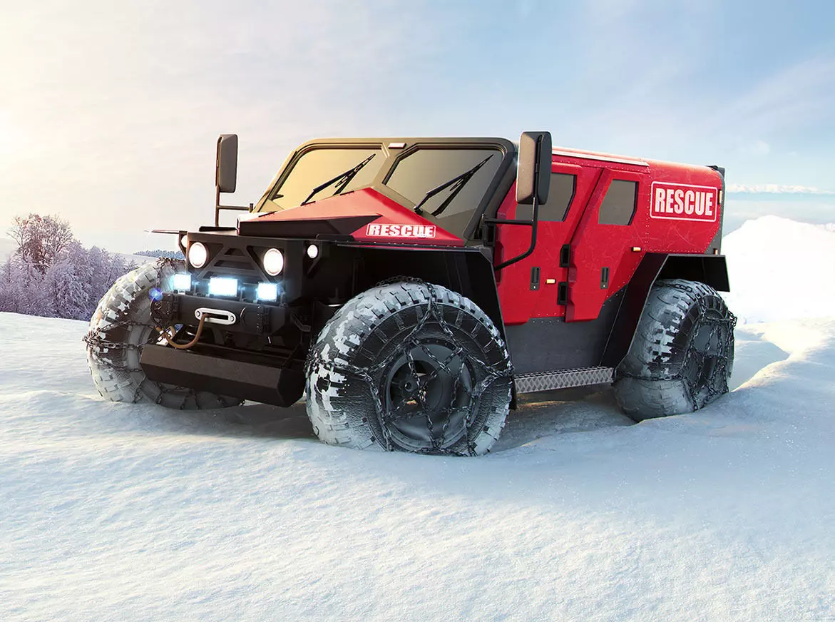 Ghe-O Rescue Vehicle 3D model_0