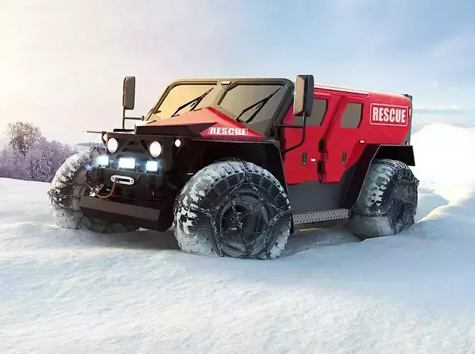 Ghe-O Rescue Vehicle 3D model
