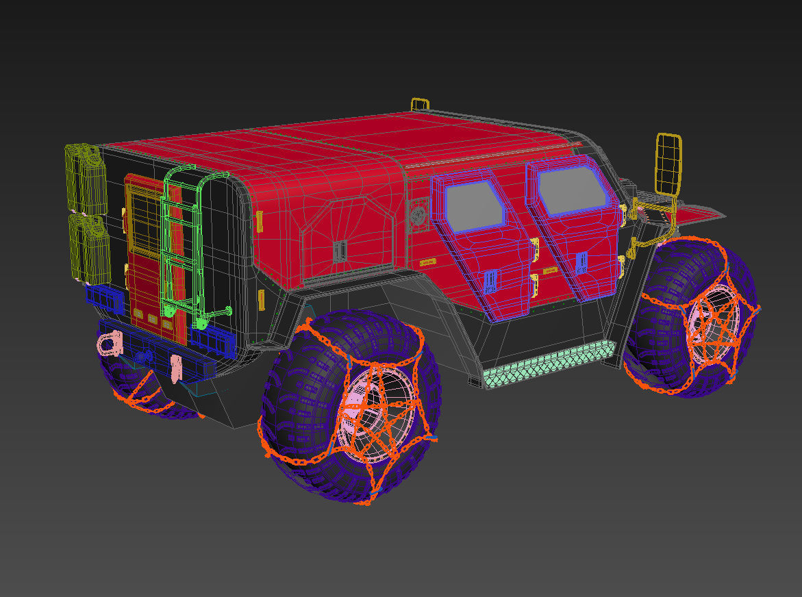 Ghe-O Rescue Vehicle 3D model_6