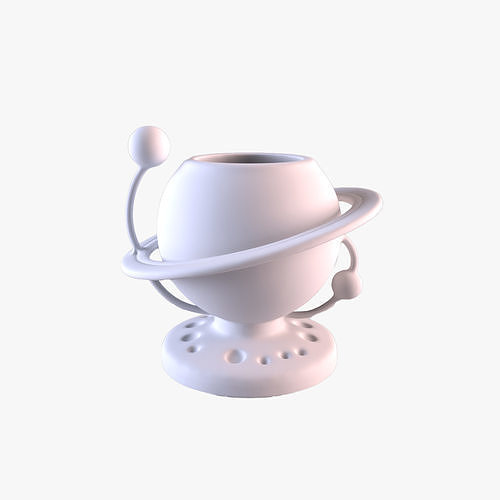 Orbital Planet Pen Holder  Celestial Desk Organizer STL file Free 3D print model