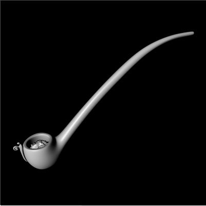 Bilbo Baggins Pipe 3D model_8