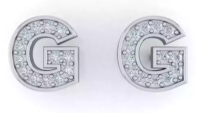 Alphabet Earrings letter G