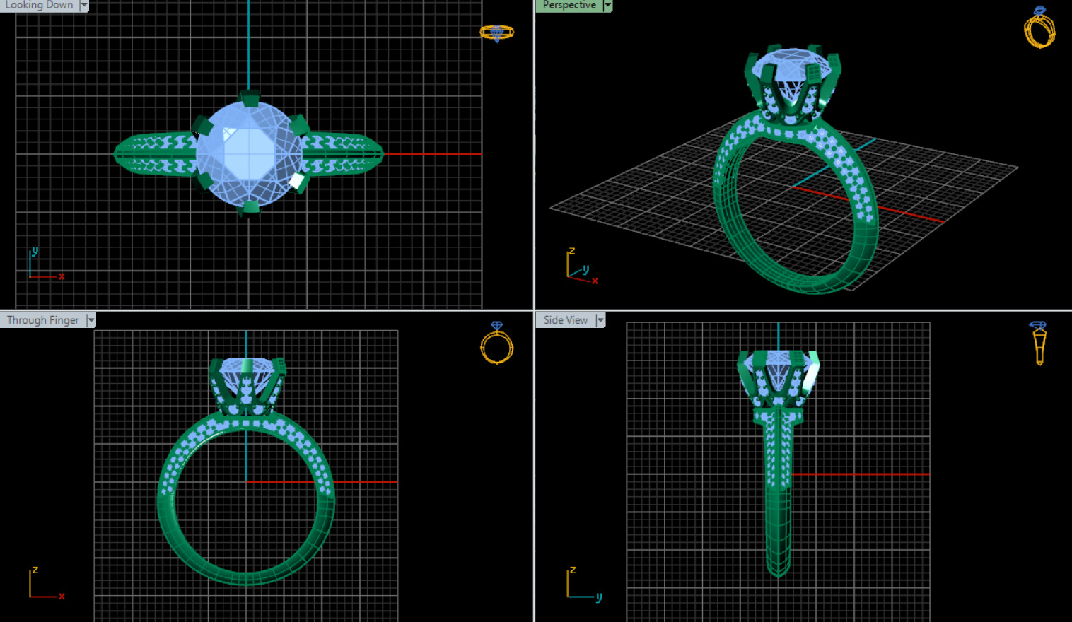 Ring Tiffany 3D print model_9