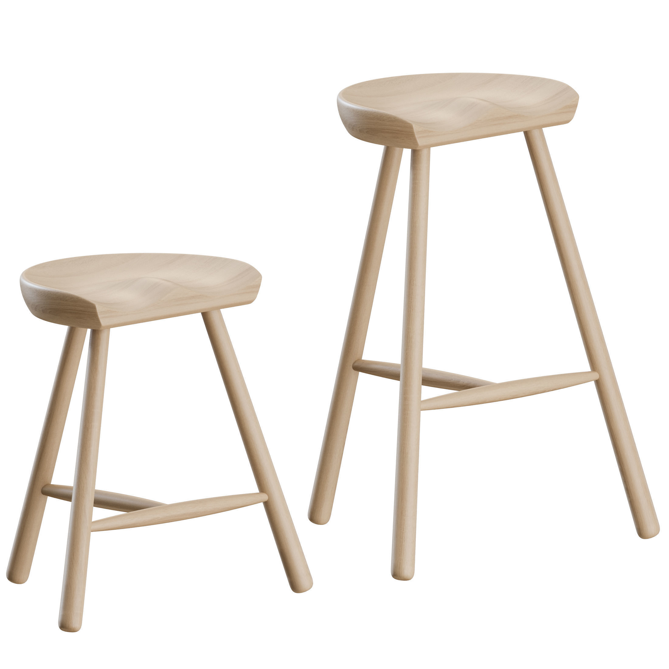 Shoemaker Chair by Form and Refine 3D model_1