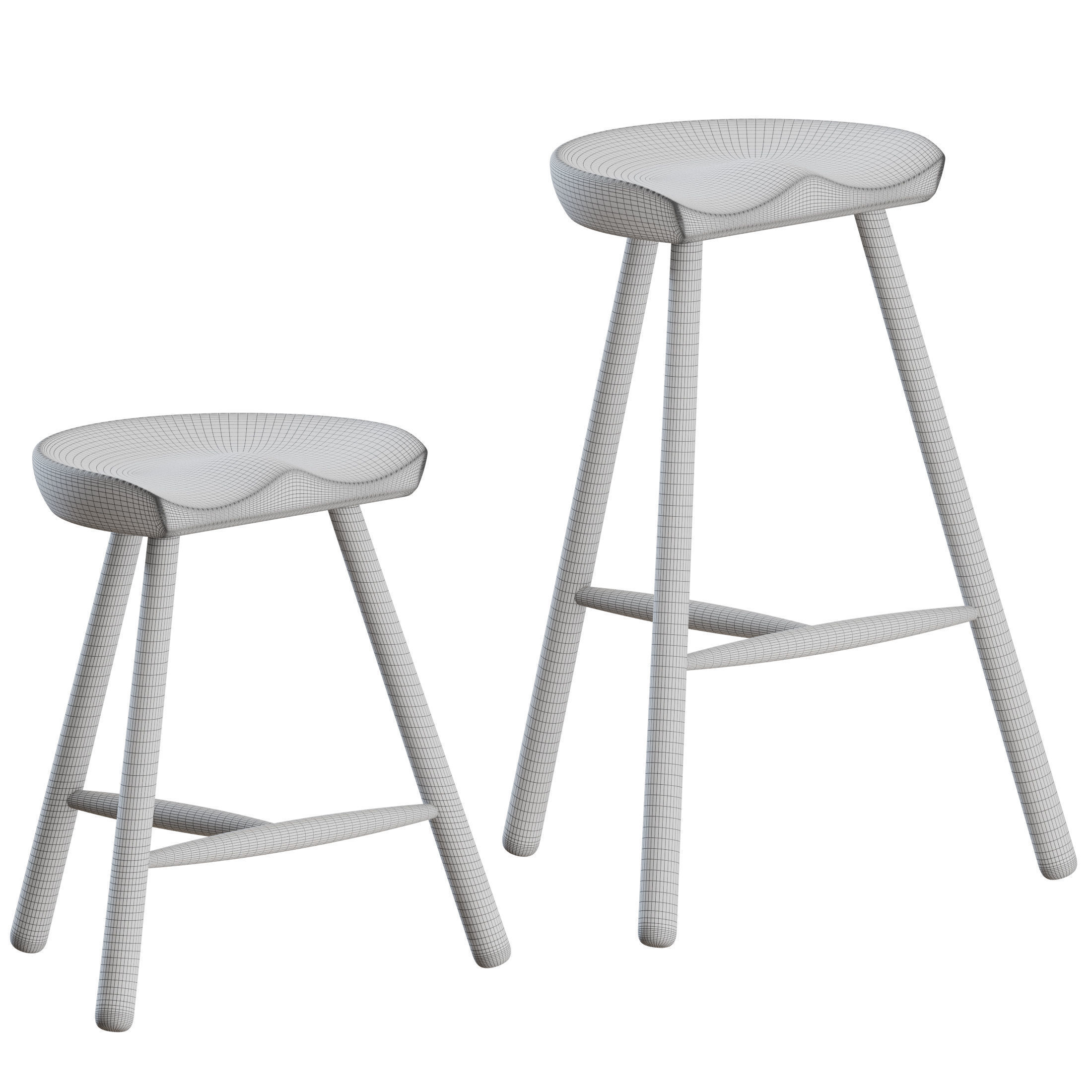 Shoemaker Chair by Form and Refine 3D model_3