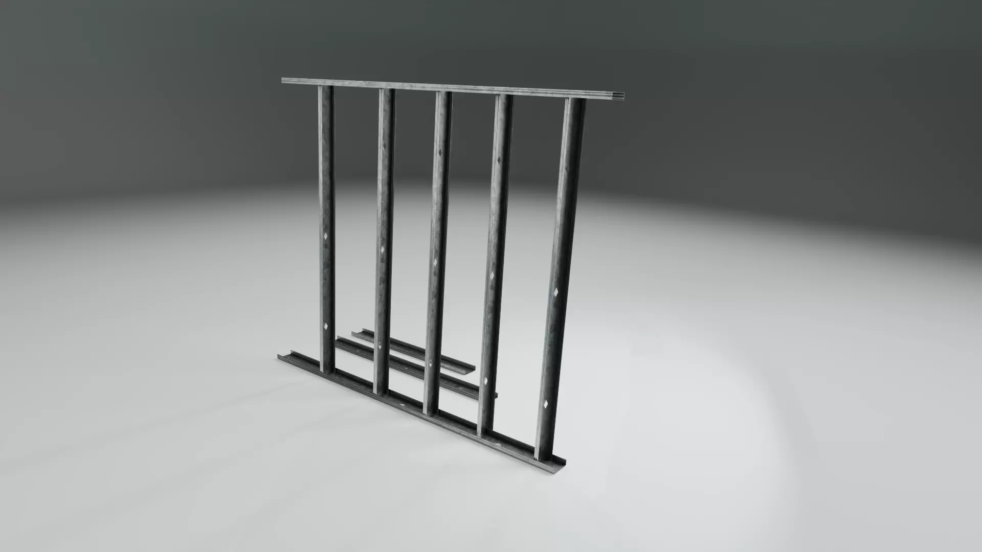 Metal Stud Framing Pack Low-poly 3D model_0