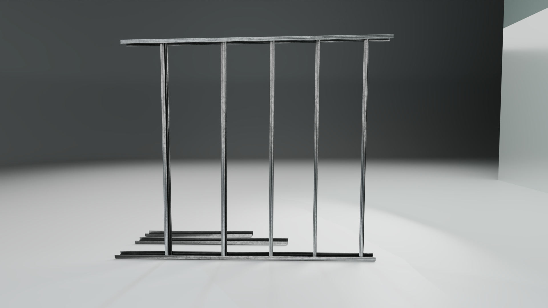 Metal Stud Framing Pack Low-poly 3D model_1