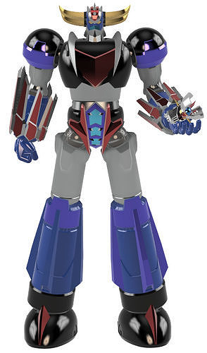 UFO ROBOT GRANDIZER U with mazinger head FIGURE 3D MODELS  3D print model