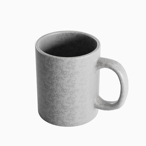 Coffee Mug B 04 Low-poly 3D model