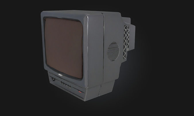 Retro Television Set  Nostalgic Glow of Mid-Century Living Rooms 3D model