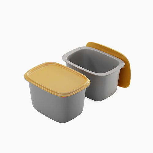 Storage Containers 03 Low-poly 3D model