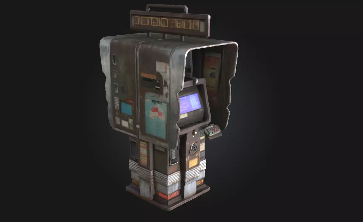 Videophone Relic Echoes of Early Communication Technology 3D model_0