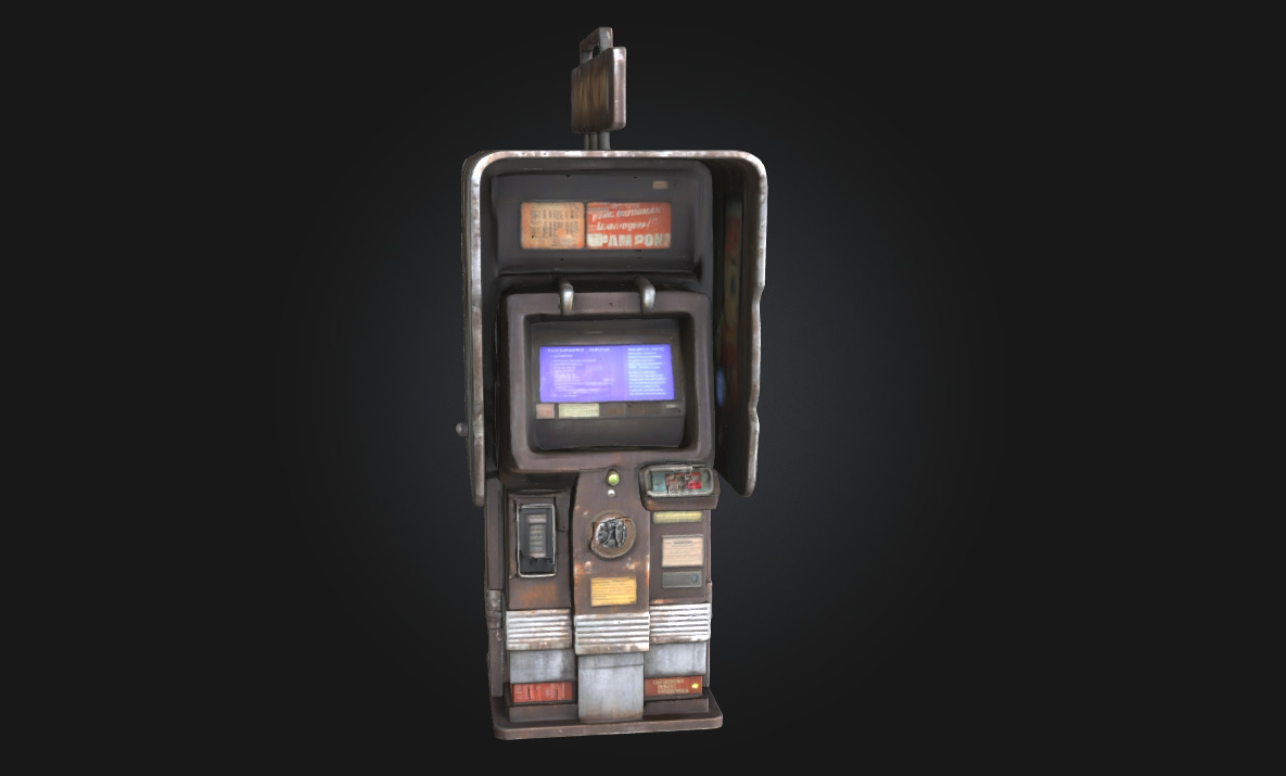 Videophone Relic Echoes of Early Communication Technology 3D model_3