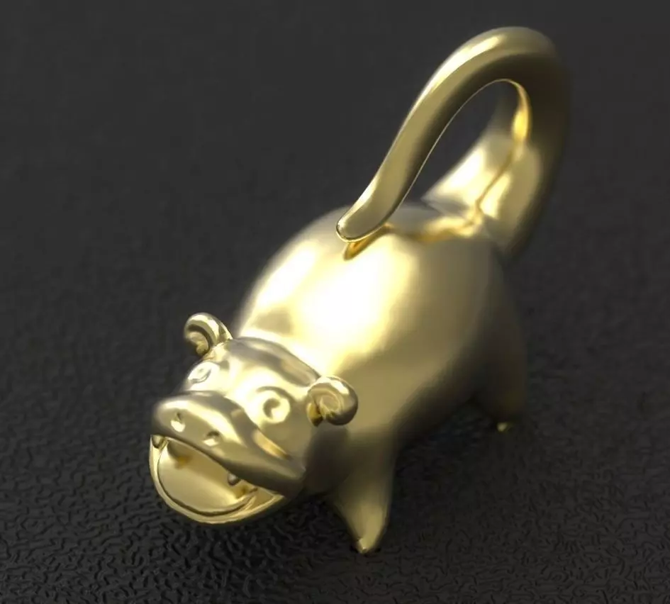 Slowpoke pokemon pendant Free 3D print model