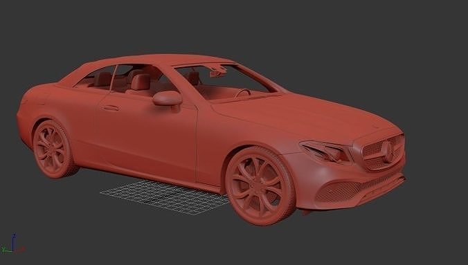 Mercedes Benz E class Mk6 A238 cabriolet 2016  3D print model