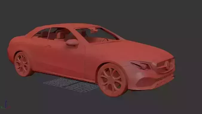 Mercedes Benz E class Mk6 A238 cabriolet 2016  3D print model