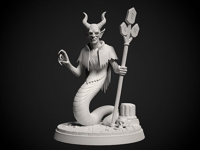 Miniature of Demon Serpent - 3d print model 3D print model