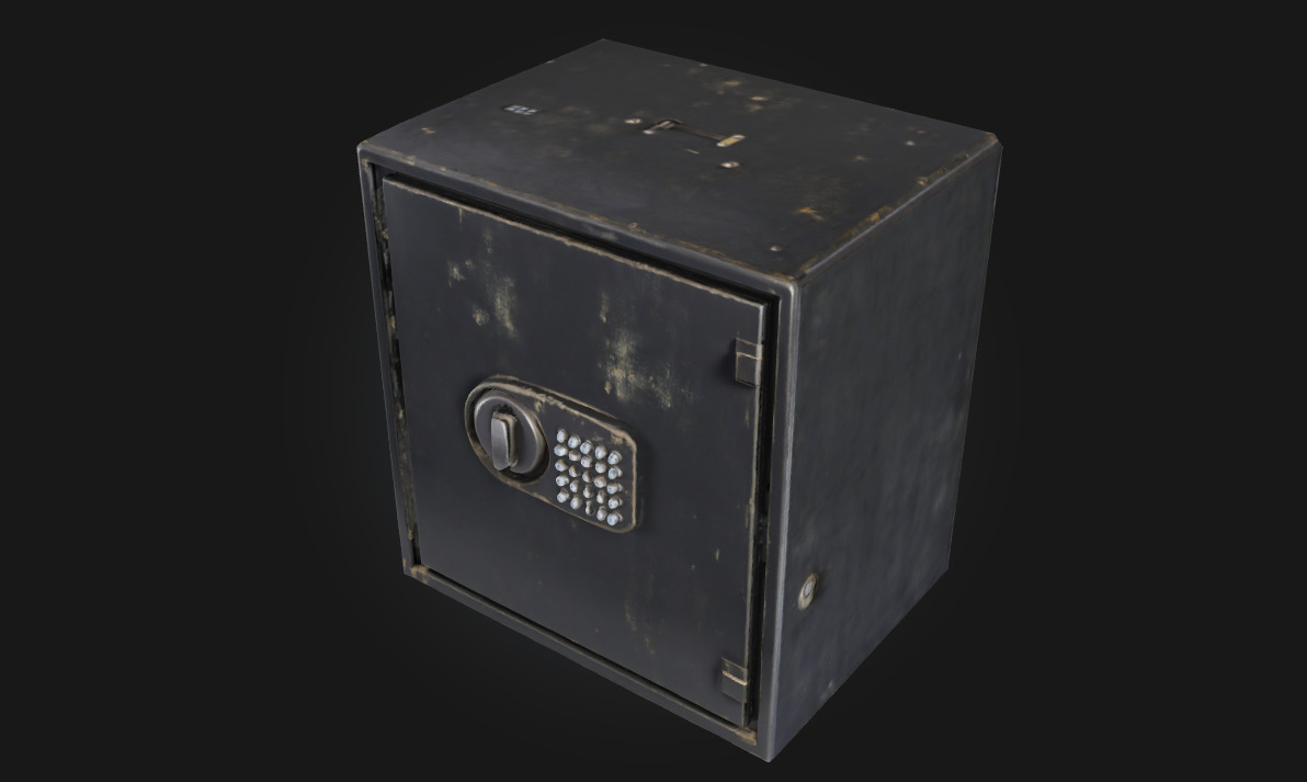 Secure Vault Impenetrable Fortress for Valuables 3D model_1