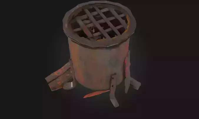 Rusty Barrel Grill  Weathered Charm for Outdoor Cooking Scenes