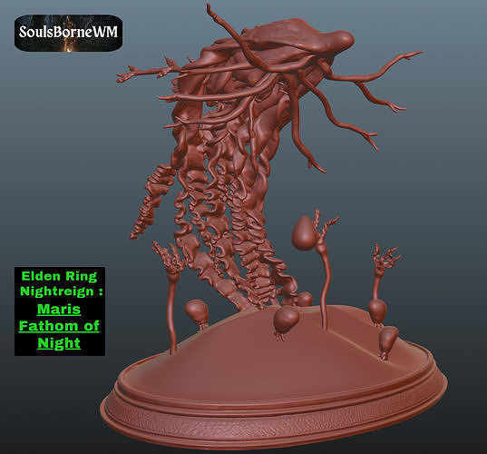 Elden Ring Nightreign Maris Fathom of Night 3D print model
