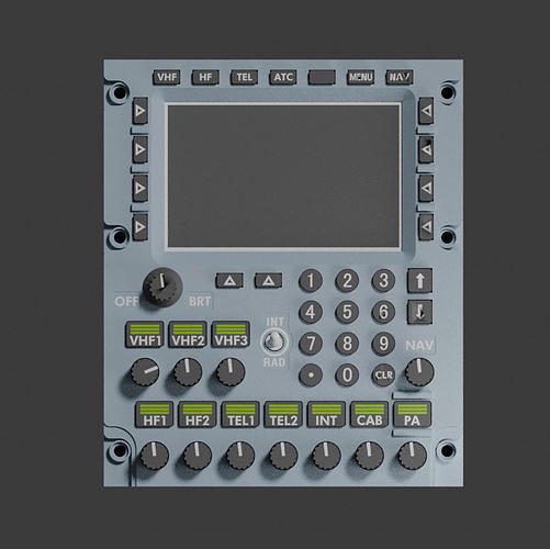 A320-A330 DRAIMS panel 3D print model