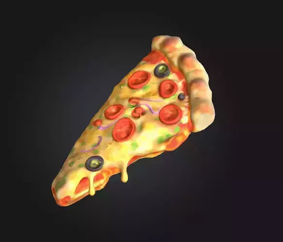 pizza slice sloppy food snack