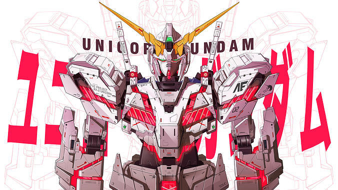 Gundam Unicorn RX-0 3D print model
