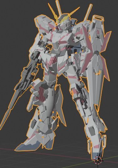 Gundam Unicorn RX-0 3D print model_5