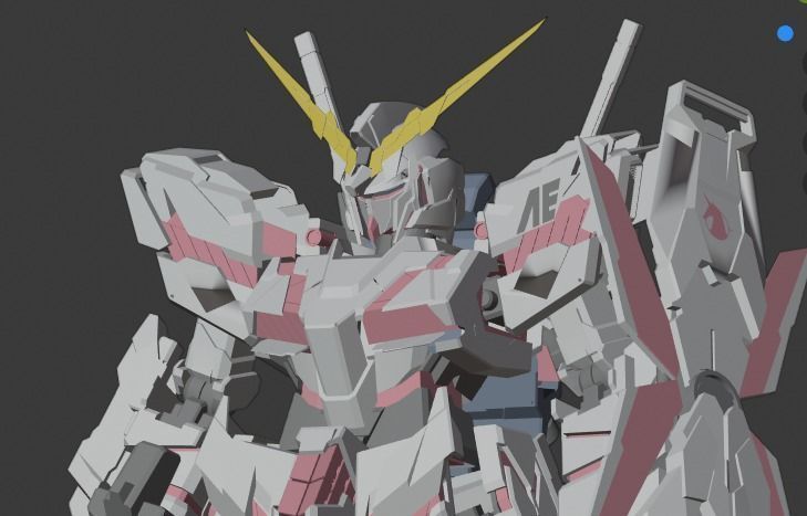 Gundam Unicorn RX-0 3D print model_3