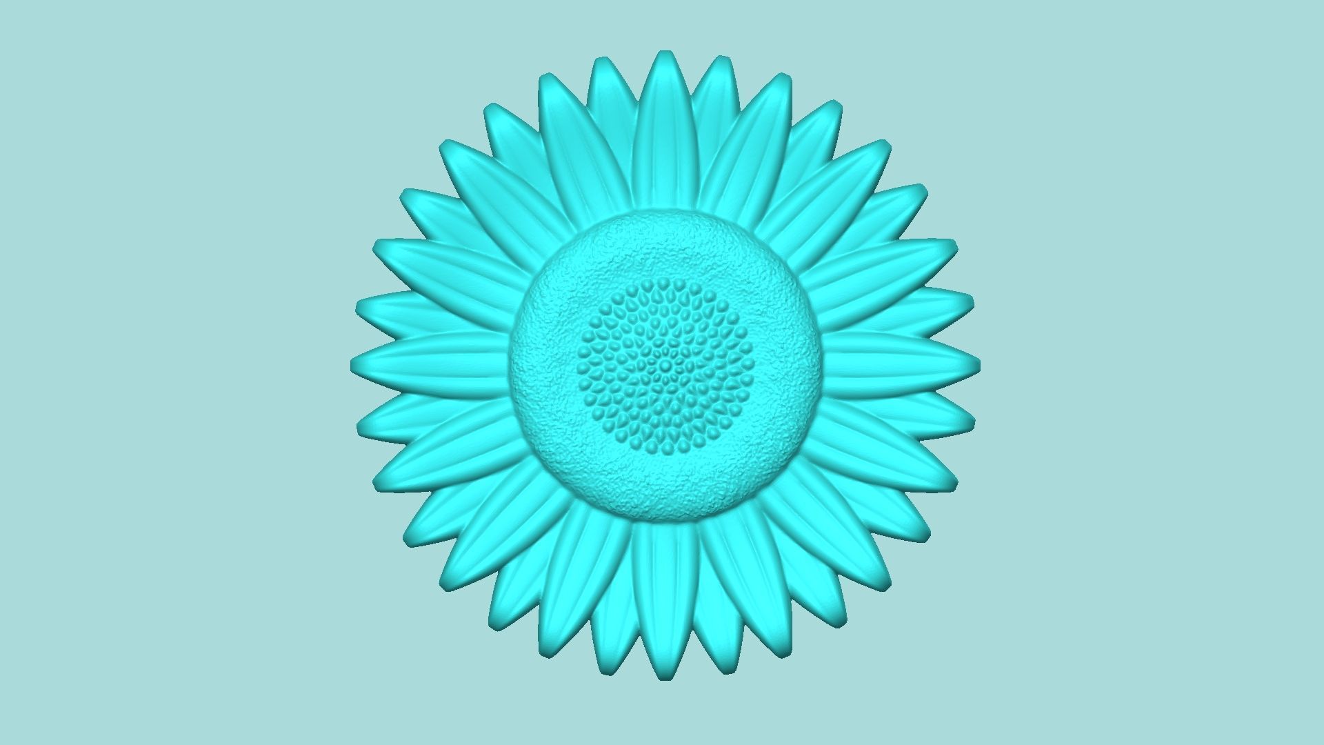 Sunflower 15 - Silicone Mold Maker - Template 3D print model_1