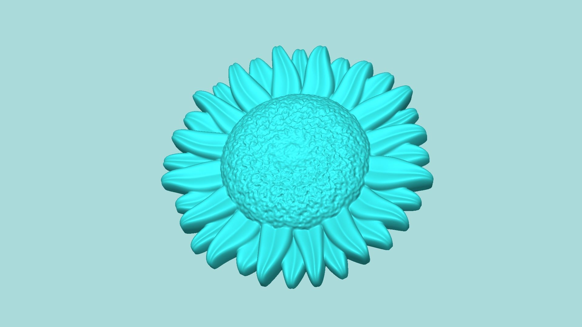 Sunflower 14 - Silicone Mold Maker - Template 3D print model_2