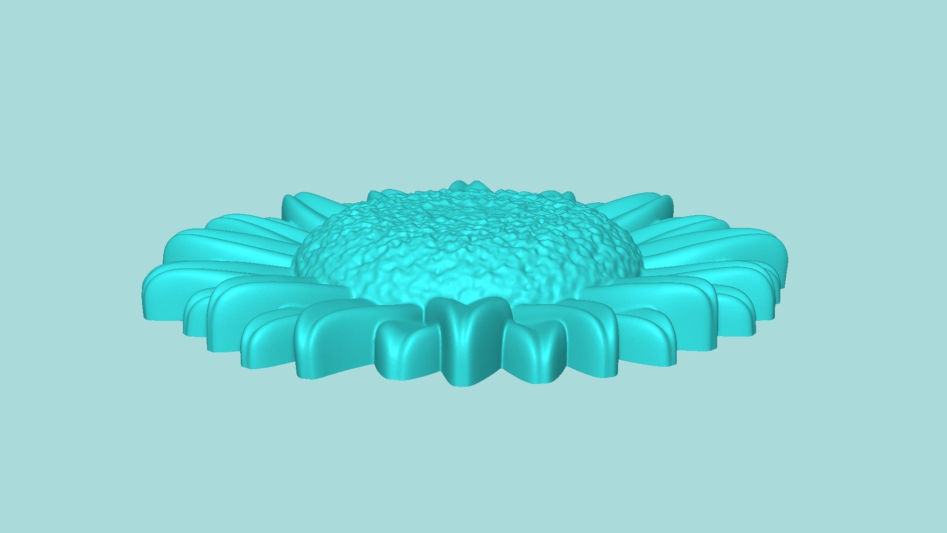 Sunflower 14 - Silicone Mold Maker - Template 3D print model_3