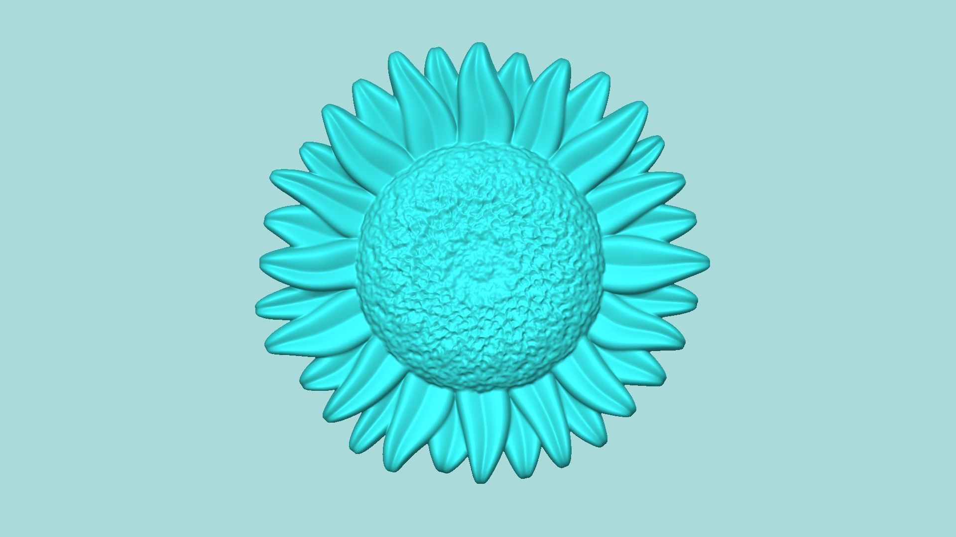 Sunflower 14 - Silicone Mold Maker - Template 3D print model_1