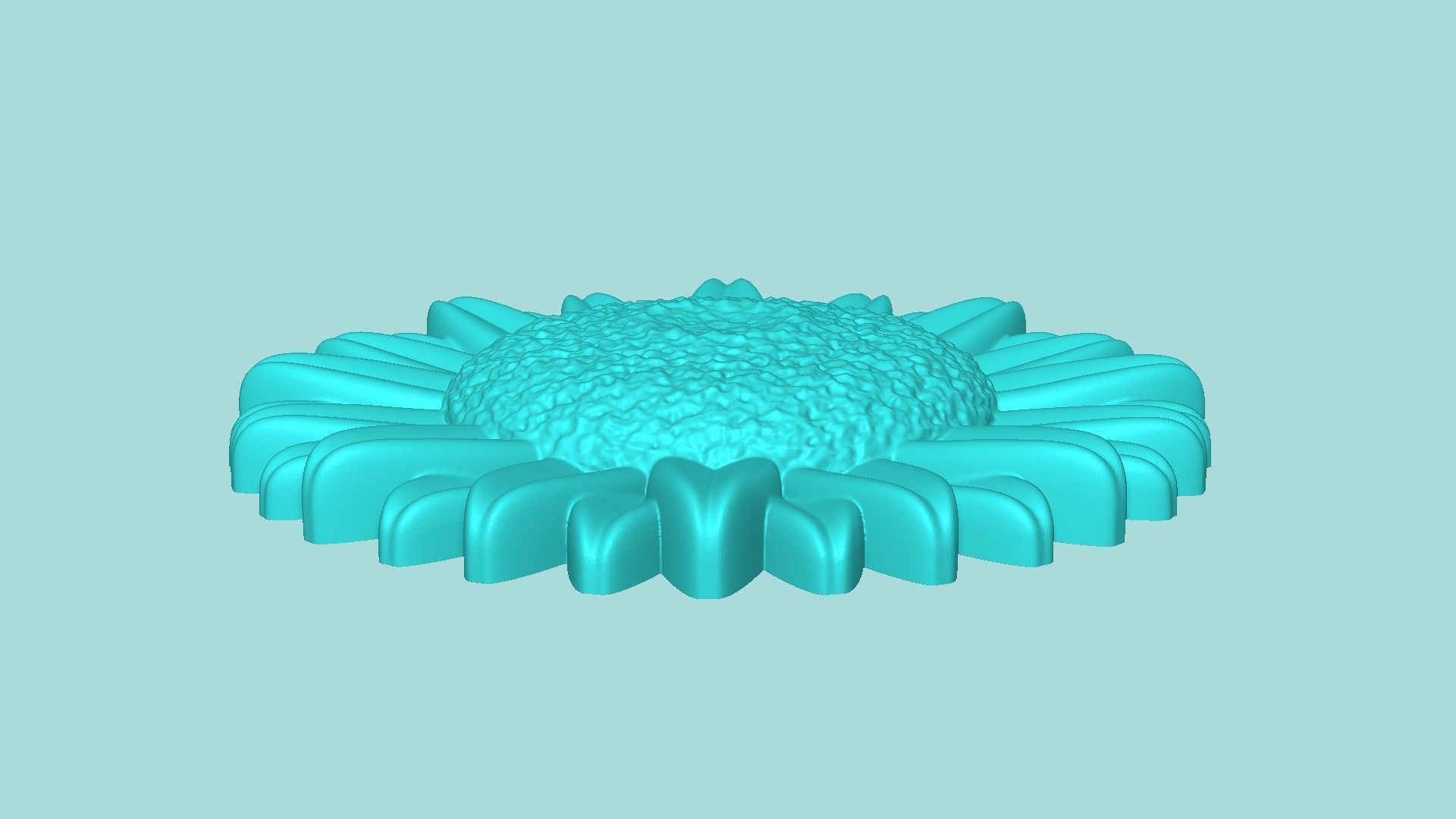 Sunflower 13 - Silicone Mold Maker - Template 3D print model_3